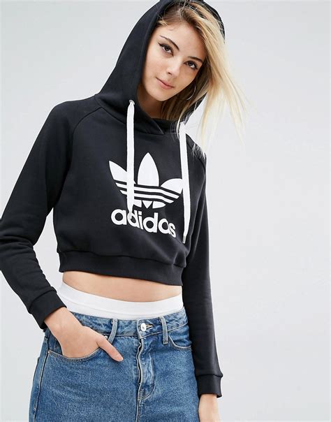 adidas vrouwen 2009 hoodie|adidas cropped hoodie women.